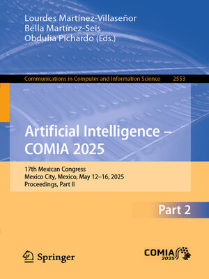 cover image of Artificial Intelligence – COMIA 2025